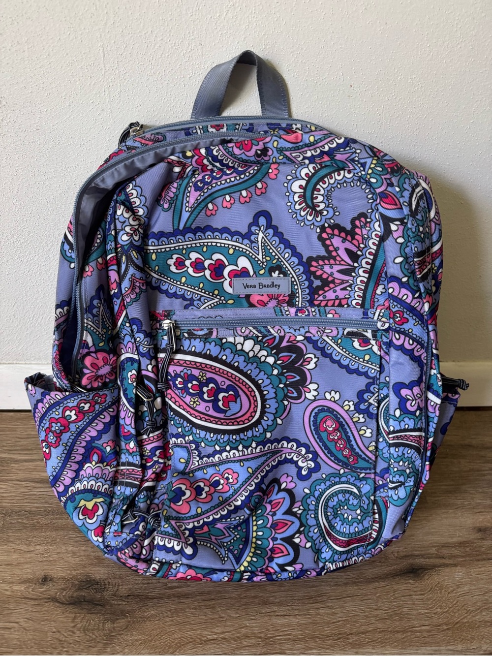 Vera Bradley Purple Kona Paisley Backpack